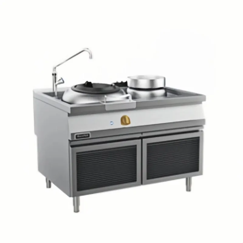 380V 15kW Freestanding Induction Wok Cooker Commercial Heavy Duty 1 Ring Burner for Restaurant Kitchen Equipment Custom
