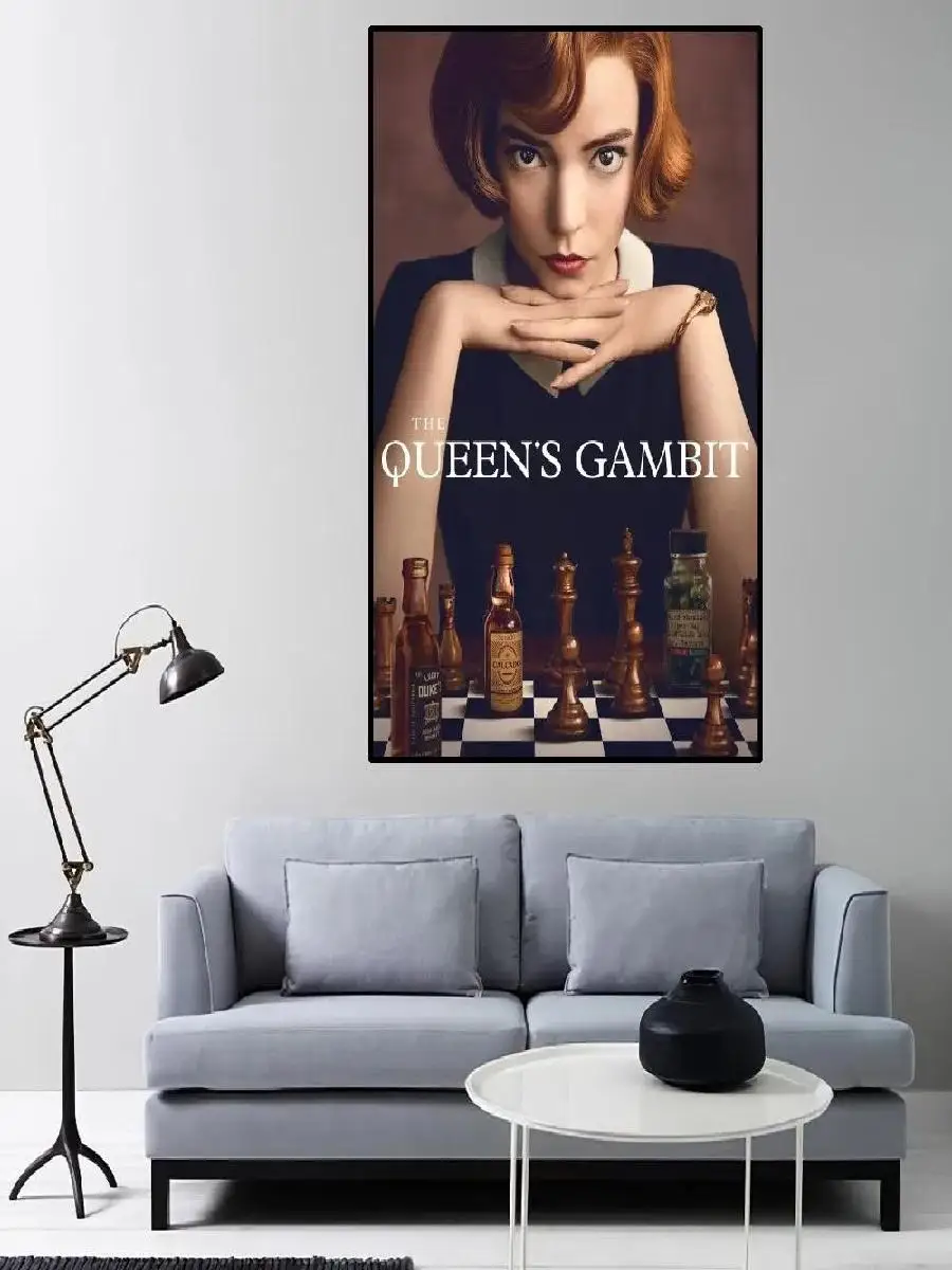 Queens Gambit Aesthetic Poster  Chic Wall Art for Living Room and Bedroom Decor