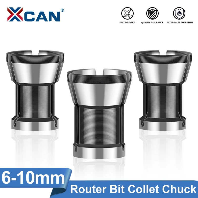 Xcan Spann zangen futter 2/3 stücke 1/6/6/8mm Holz fräser Bit Spann zange Holz schneide maschine Fräsmaschine Werkzeug halter