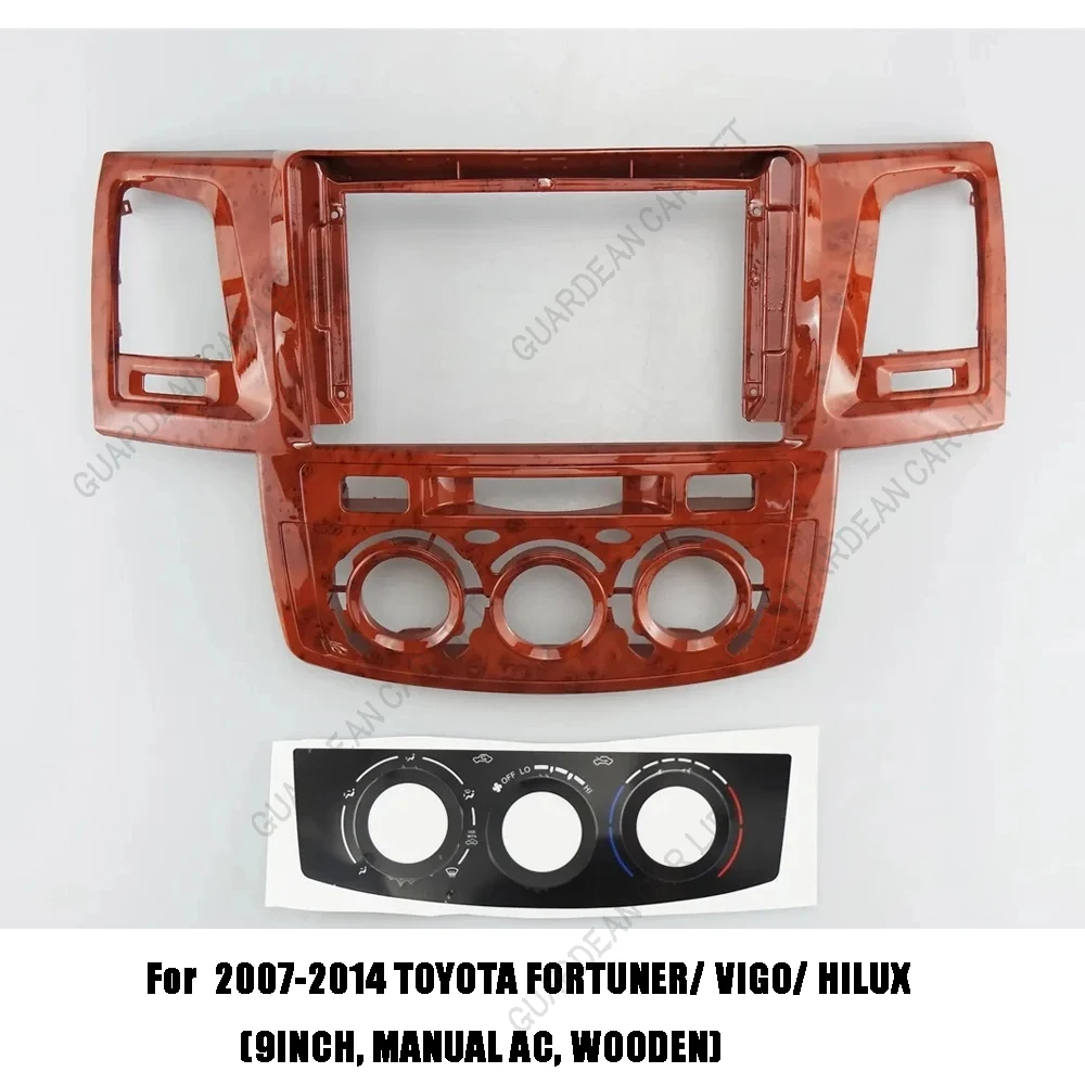 

9 Inch Car Radio Fascias Android Stereo Player 2 Din Head Unit Panel Dash Frame For 2007-2014 TOYOTA FORTUNER/ VIGO/ HILUX