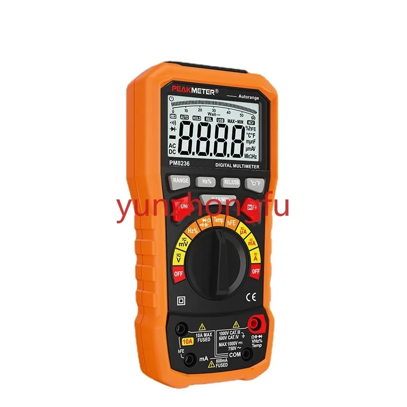 Pm8236 High Precision Multimeter Automatic Range Voltage Current Capacitance Resistance Frequency Temperature USB Bluetooth