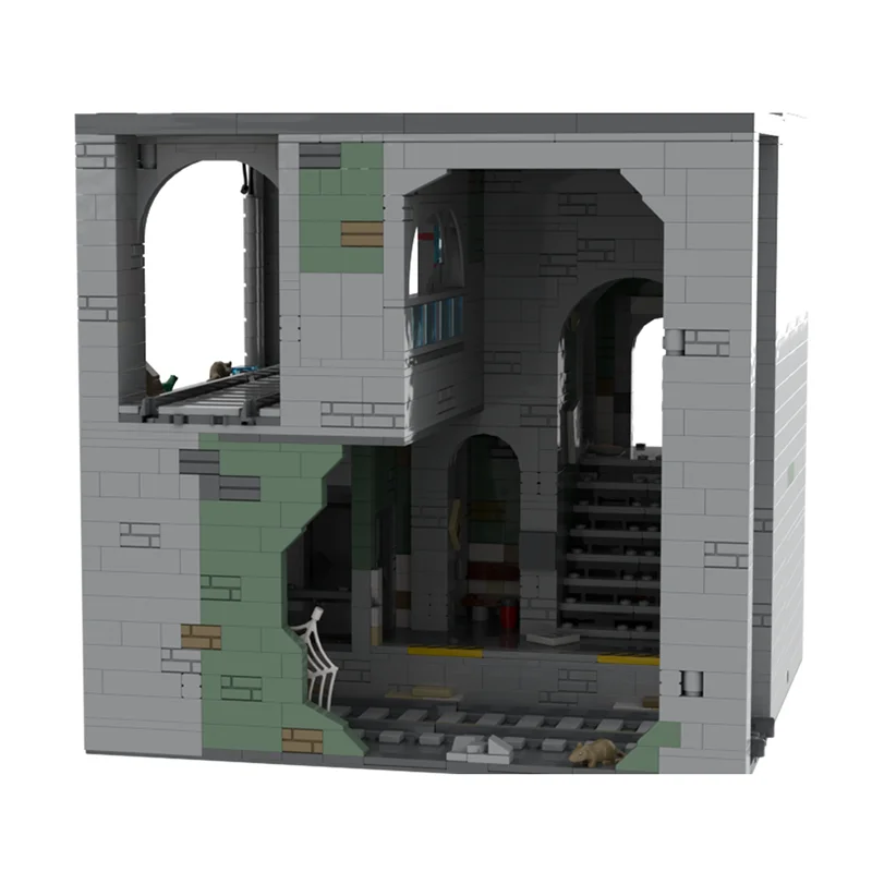 City Street View Moc Bouwstenen New York Subway Uitbreiding Model Technologie Bakstenen DIY Montage Speelgoed Construstion Vakantie