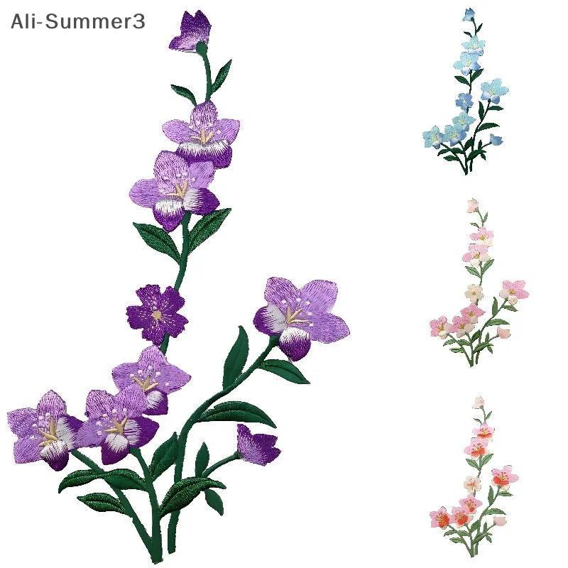 Flower Ironing Stickers Embroidered Patches Decals Skirts Clothing Accessories Decorative Fabric Patches