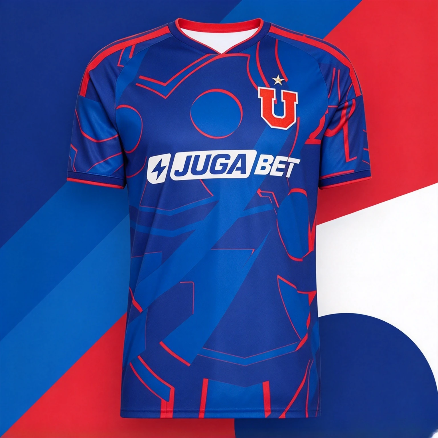 New Universidad de Chile 3D Printed Football Jersey Men's Breathable Quick Drying Short Sleeved T-shirt Family Matching Clothing