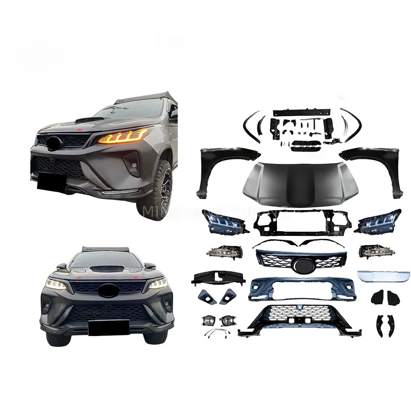 Mingyang tuning 2008-2015 fortuner upgrade to 2020 legender facelift body kit fot Toyota fortuner GR sport body kit