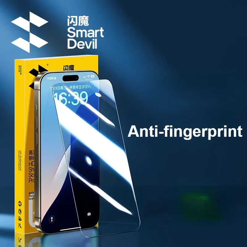 

SmartDevil HD Tempered Glass Film for iPhone 17 ProMax Privacy Screen Protector for iPhone 17Air 17Pro 16Pro 16 Anti-fingerprint