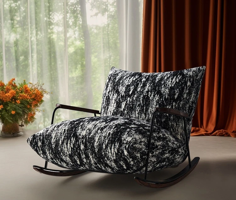 

Одиночное кресло-качалка, кресло-качалка, ленивый диван для гостиной, балкона, домашний тканевый диван, кресло для отдыха Диваны Для Гостинной