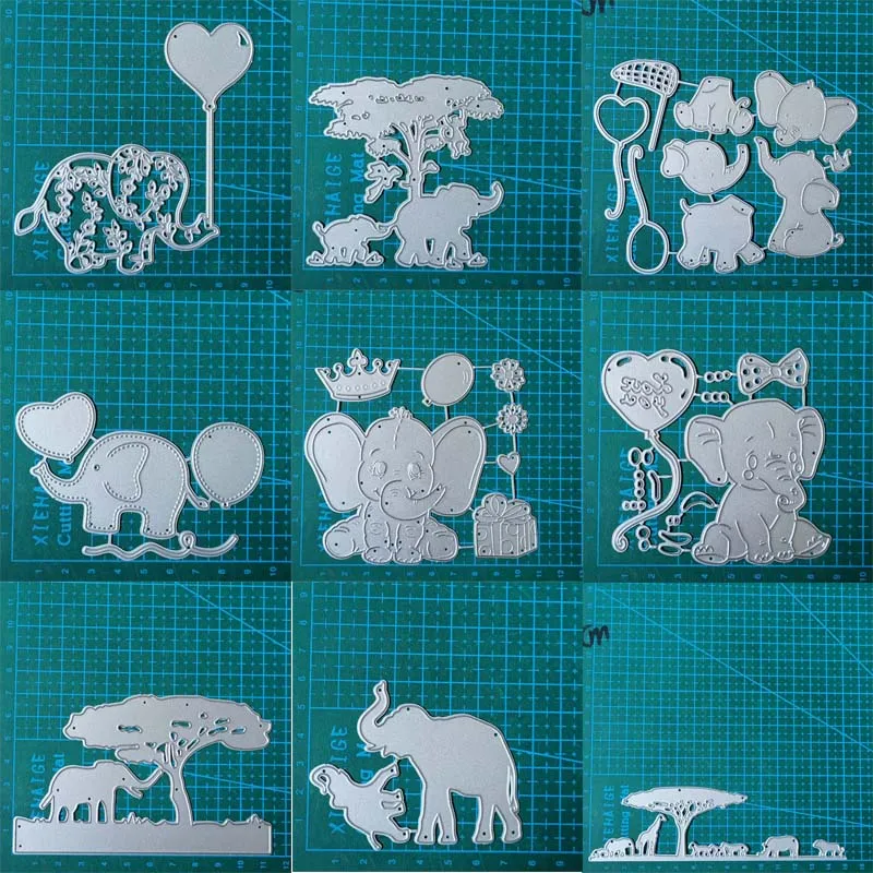 Elephant animals metal cutting dies mold Scrapbooking decoration paper craft knife mould blade punch template Embossing stencils