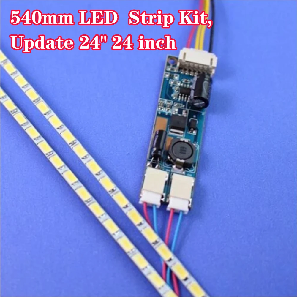 

Hot Sale 5PCS/LOT 540mm Adjustable brightness CCFL led backlight strip kit,Update 24inch lcd monitor to led bakclight