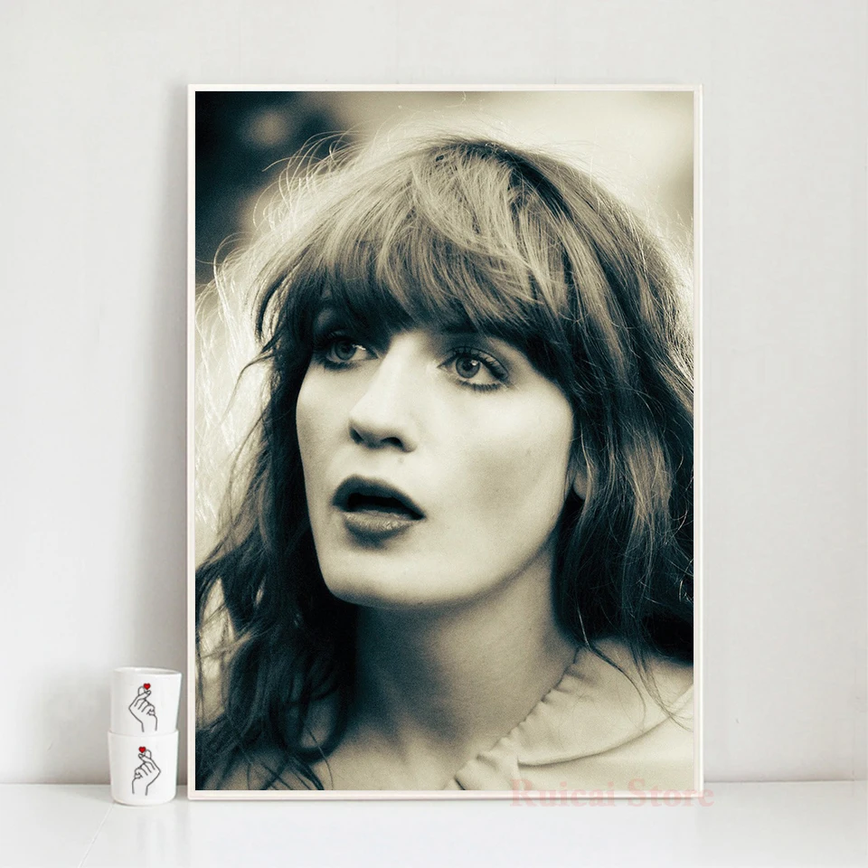 Florence Welch Poster Wall Art Canvas Art Prints For Cafe Dormitory Gril Room Decoration Painting Gift