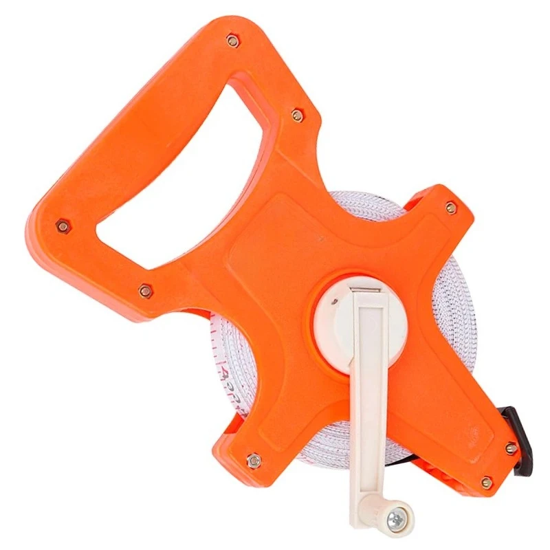 30/50/100M High-precision Wear-resistant Retractable Tape Ruler Woodworking Measuring Tools Handheld Fiberglass Tape Measure