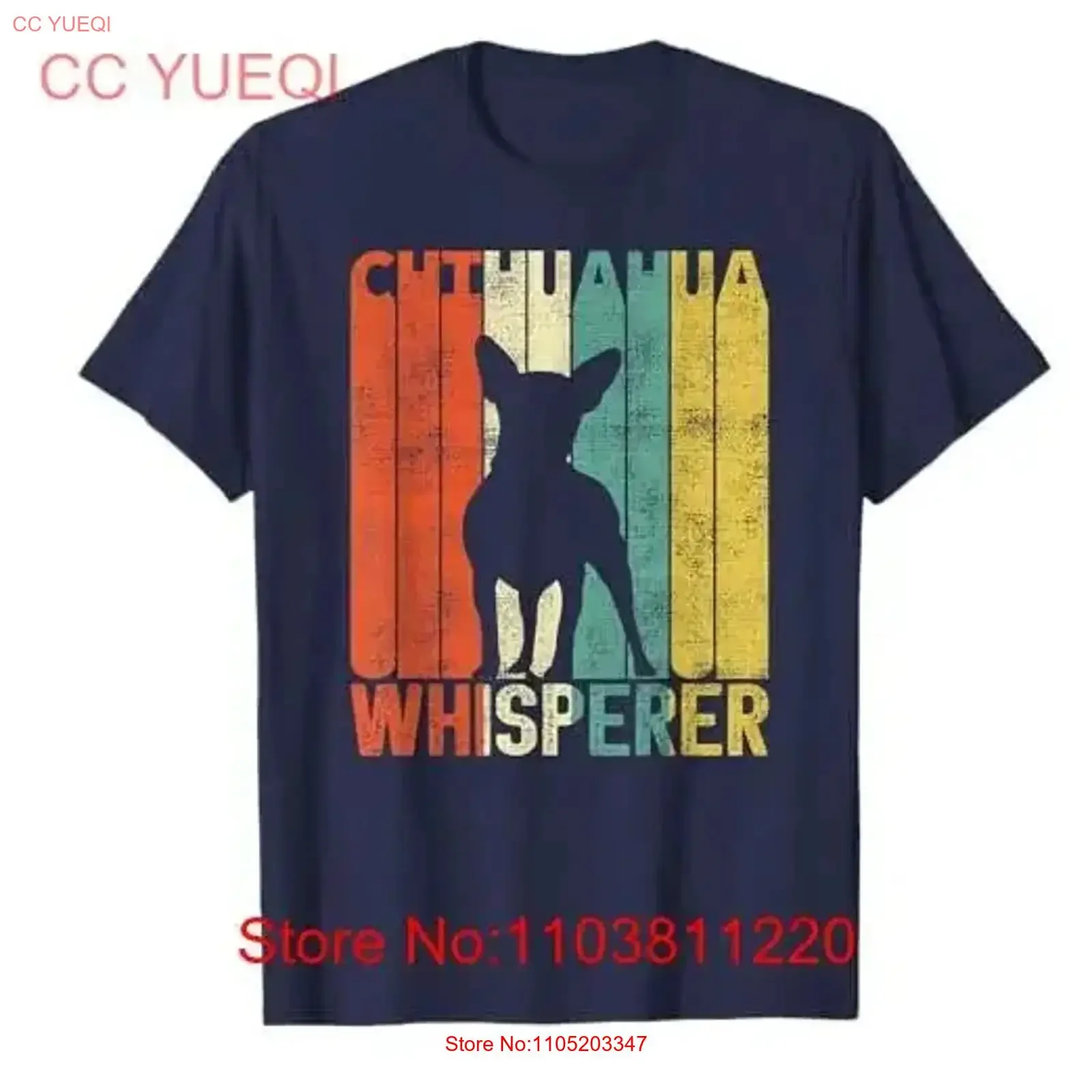 

Retro Chihuahua Whisperer Small Vintage Dogs T Shirt Washed Stretched Casual Stylish graphic Breathable vintage Washed Soft