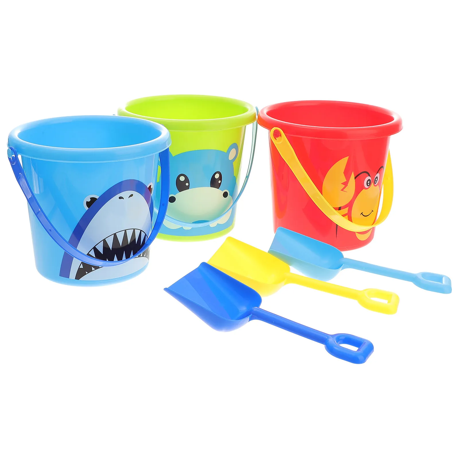 set-di-3-secchielli-da-spiaggia-in-plastica-per-bambini-con-mini-pala-perfetti-per-giochi-all'aperto-e-in-sabbia