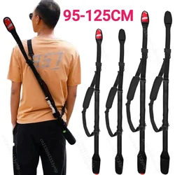 Fishing Rod Storage Bag Adjustable Fishing Rod Shoulder Belt Portable Fishing Pole Carry Strap Fastener Tie Fishing Accessories