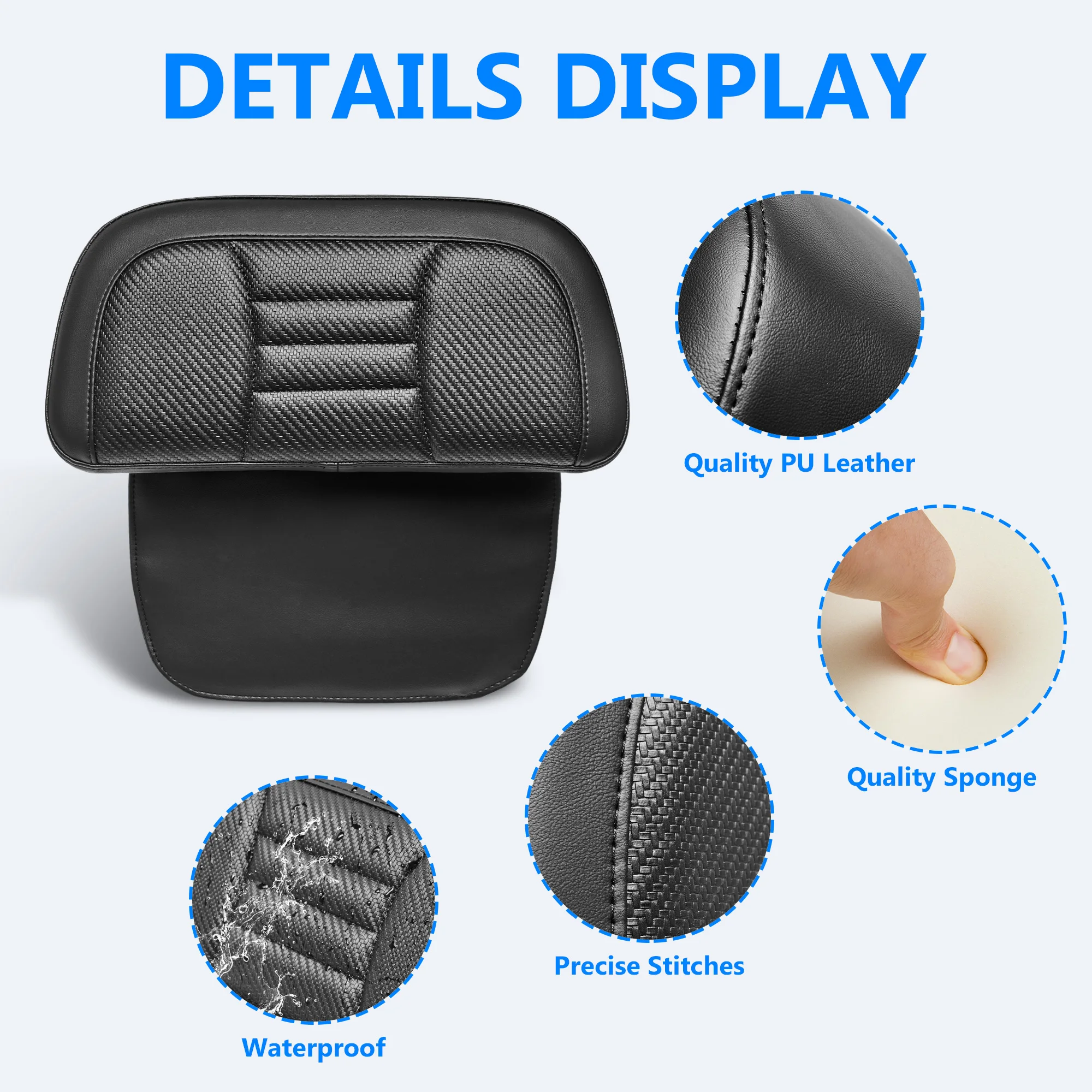 

Woven Backrest Pad for Harley Street Glide FLHX Road Road King FLHR Electra Glide Tri Glide 2014-2023 Motorcycle Accessories