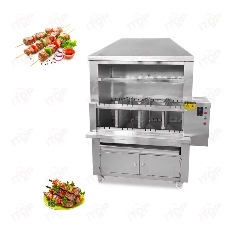 

Commercial Roast Duck Oven Electric Heating Automatic Charcoal Rotary Roast Chicken Meat Vegetable Barbecue Machine
