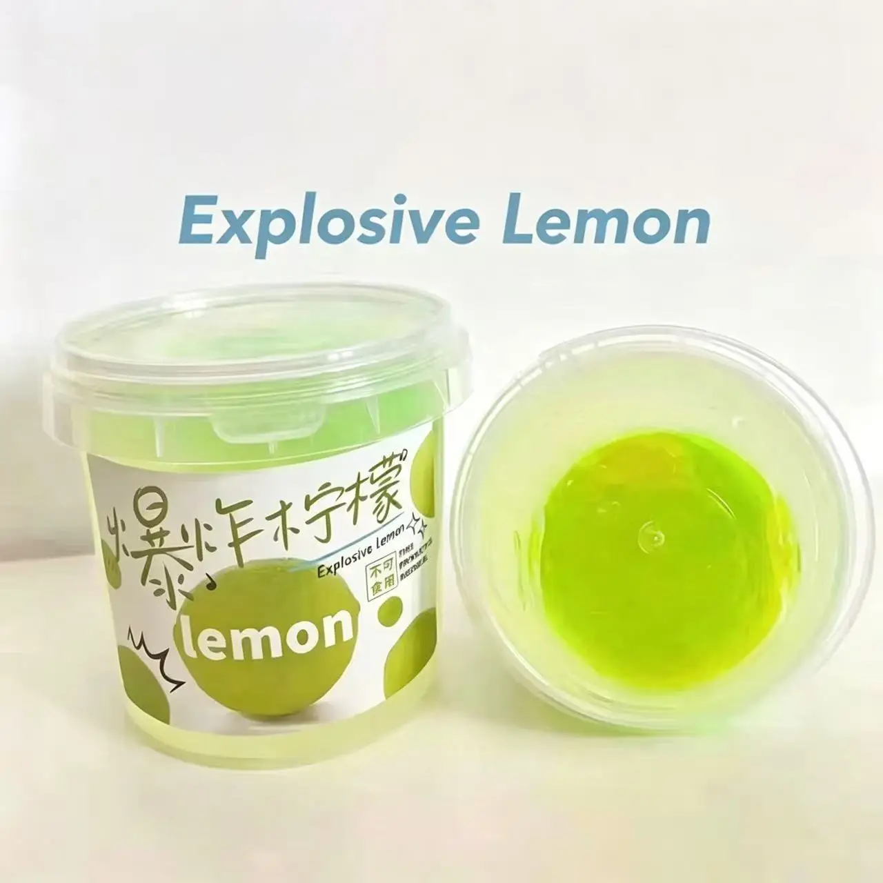350ML Cheese Milk Cap Style Slime Thick Bubble Putty Non-Stick Jelly Mud Creative Diy Toy Adult Stress Relief Entertainment Gift