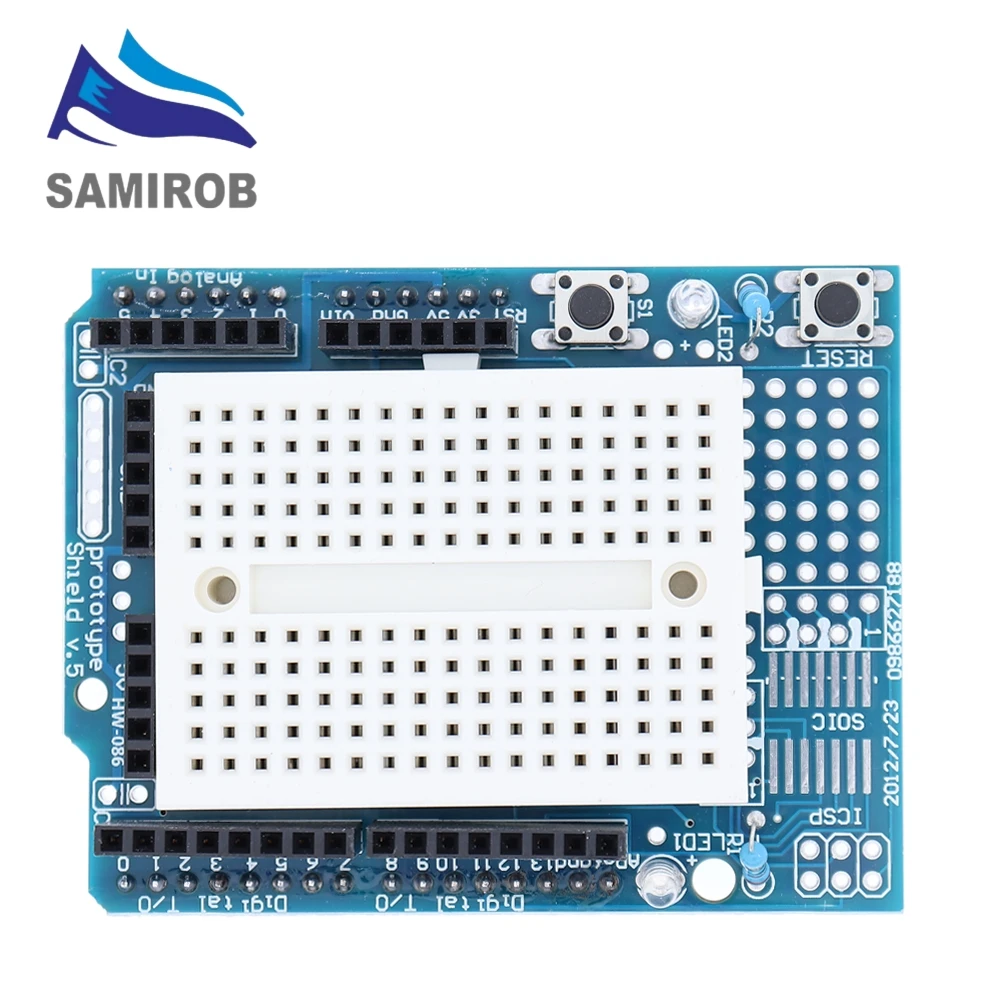 Smart Electronics UNO Proto Shield prototype expansion board with SYB-170 mini breadboard based For arduino UNO ProtoShield DIY