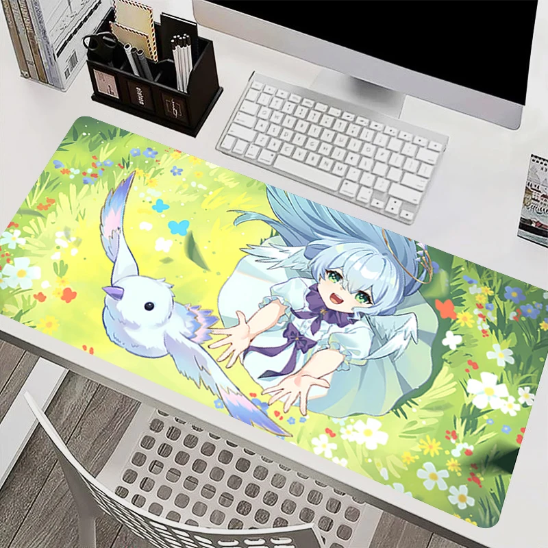 Gaming Mouse Pad Large PC Computer Desk Mat H-honkai Star Rail Robin kawaii Anime Mousepad Keyboard Gamer Accessories Table Pad