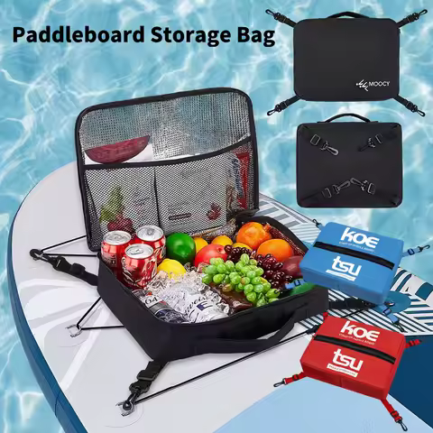 Portable Deck Bag Waterproof Sup Paddle Board Accessories Bag Paddleboard Cooler Deck Bag for Paddleboarding Camping Kayaking