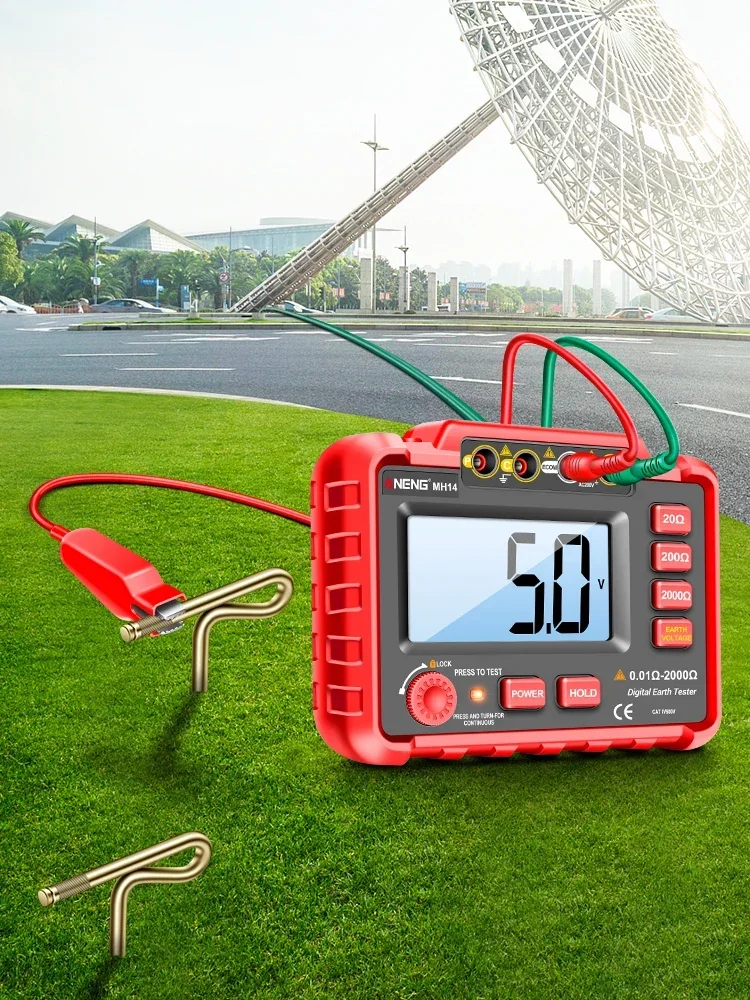 ANENG MH14 Digitale Weerstandsmeter Aardingstester Ohm Weerstand Megohm Testers Meter Megohmmeter Voltmeter 1999 Conuts De - afbeelding 2