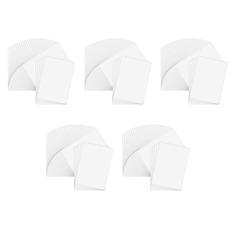 125 Sheets Printable Vinyl Sticker Paper Self-Adhesive Waterproof Matte White Printing Paper Sheet, For Inkjet Printer