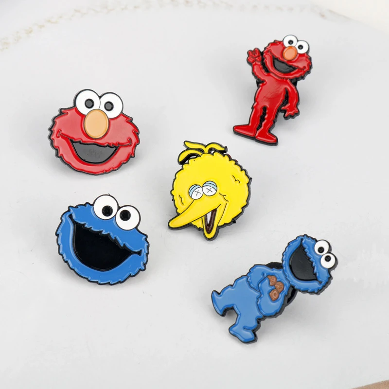 5pcs/set Classic Cartoon Enamel Pin Animal Brooches Lapel Pins Badges On Backpack Brooches For Clothes Jewelry Accessories Gift