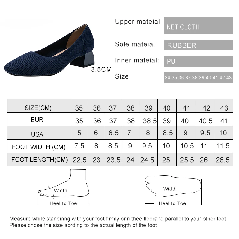 DIMANYU Dress Shoes Women 2023 New Square Head Shallow Mouth Ladies Shoes knitted Breathable Women Fashion Shoes