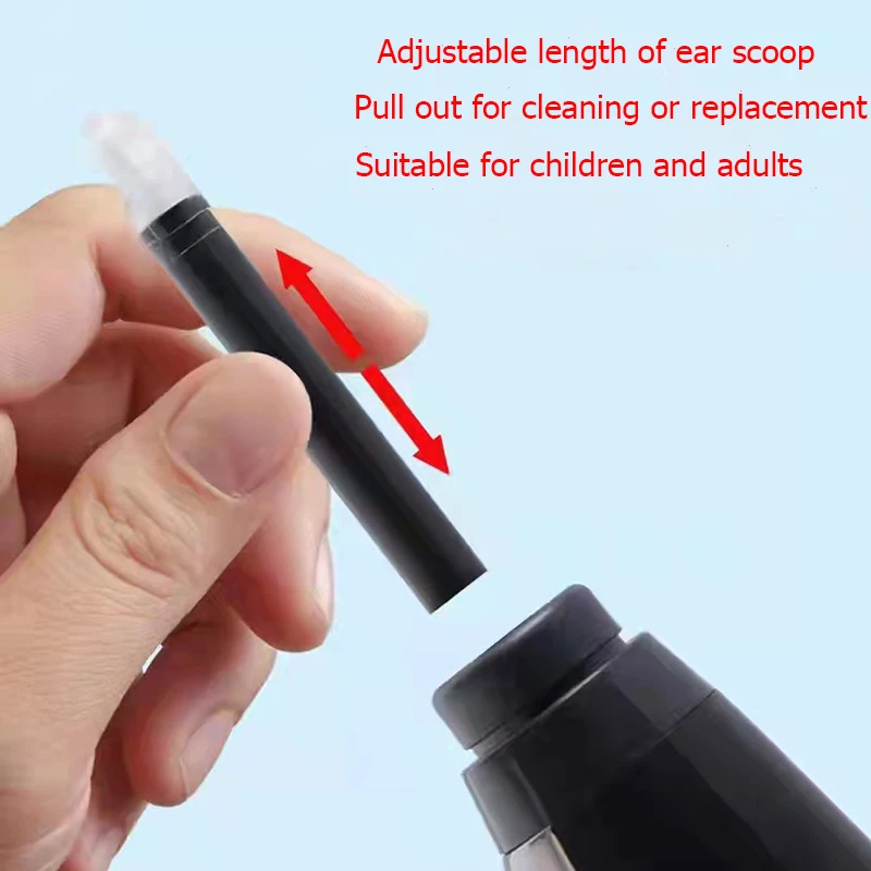 Smart Ear Cleaner Stick Ear Wax Removal Tool Soft Silicone Spiral Ear Cleaning Removal Wireless Rechargeable LED Cleaning Tools