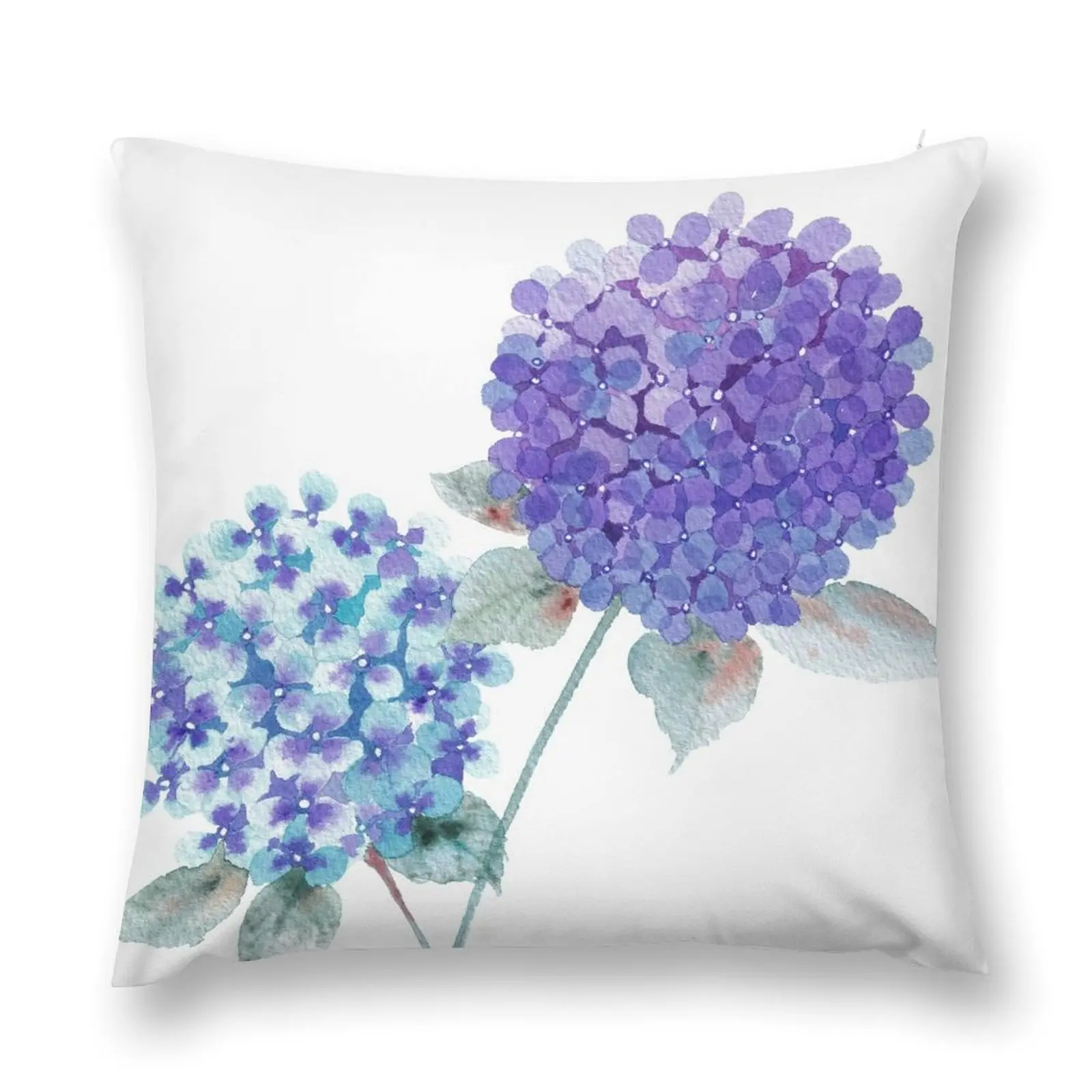 Purple Hydrangea Throw Pillow Cushion Cover Set Ornamental Pillow Decorative Sofa Cushion Luxury Cushion Cover pillow