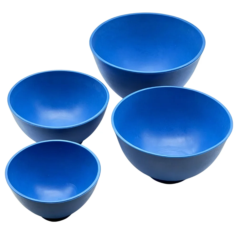 AG 1Set Silicone Dental Mixing Bowl  Rubber Flexible Plastic Spatula for Alginate Impression Plaster Materials Hygiene Tools