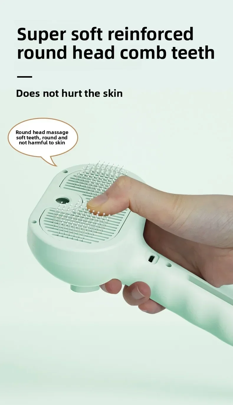 Pet Clean Steam Spray Dog Grooming Brush Unique Steam Brush For Dogs Luxury Grooming Brush Dog Steam Brush C