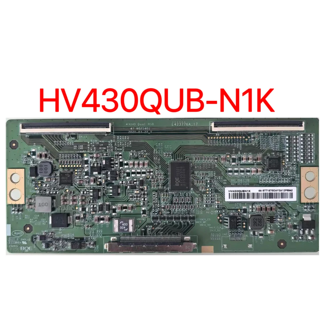 New original logic board HV430QUB-N1K 4K