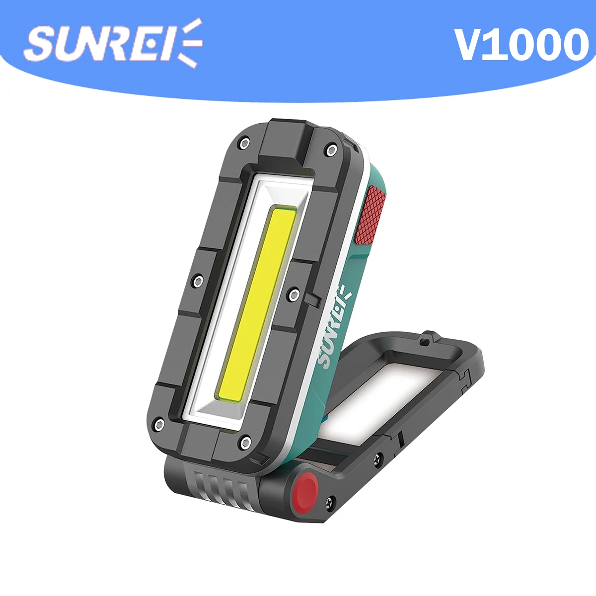 luz led multifuncional trabalho ao ar livre camping 1000 lumens ipx5 impermeavel li bateria de 5200mah sunree v1000 01