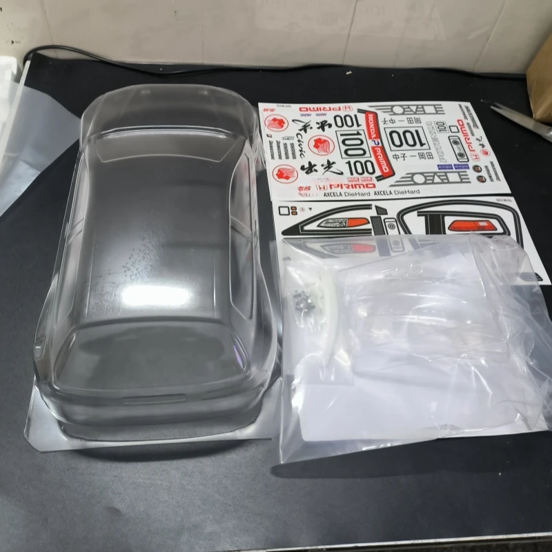 TC136 1/10 Pandem Honda EG6 Clear Body shell sets, 200mm width,258mm wheelbase Car Shell for RC Drift Tamiya TT-01 TT-02