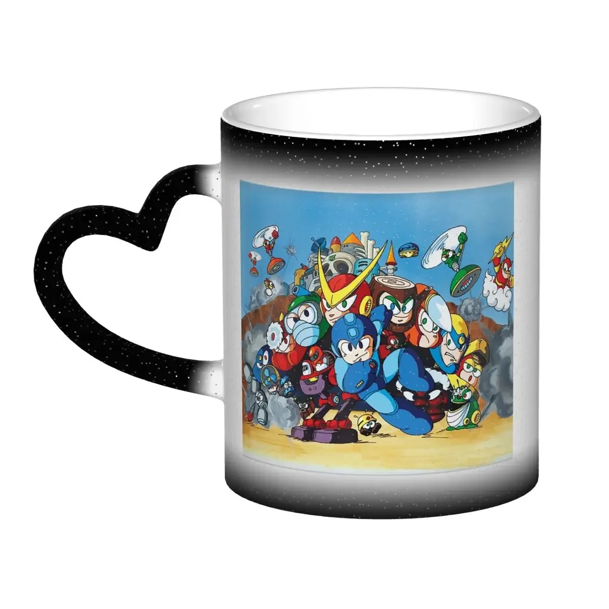 

Классическая кружка Megaman 2, забавные керамические кофейные чашки, чайные кружки, чашка для молока, посуда для напитков, подарок для друзей