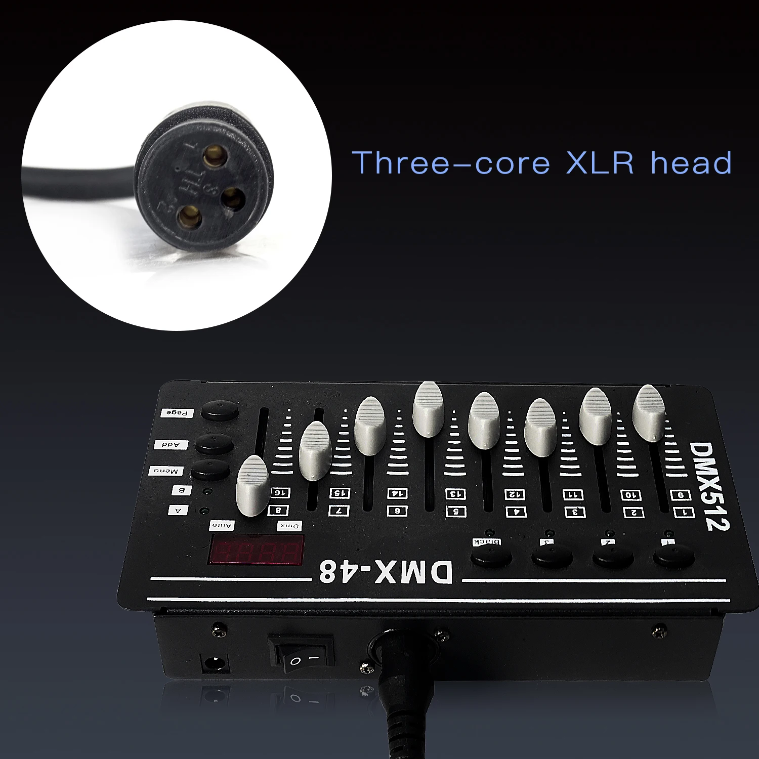 10pcs  Stage Light DMX Cable, 3-pin Signal Connection, DJ Stage Light Accessories, Par ,Bar, Moving Head Spotlight, 1m, 2m, 3m,