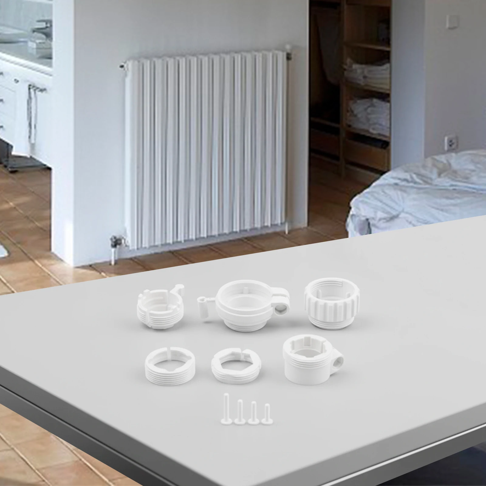 

Универсальный набор адаптеров для термостата, белый для RA, для RAV, для RAVL, клапан для нагрева воды, нагревательный клапан, подходит для нагревательных клапанов M30 X 1,5 мм