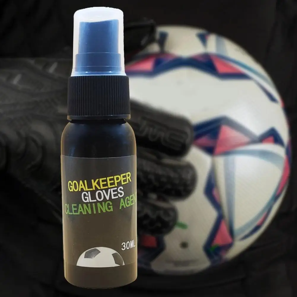 Football Glove Cleaning Spray, Goalkeeper Agent, Solução de limpeza, 30ml