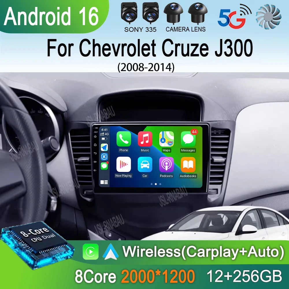 

Автомагнитола Android 16 для Chevrolet Cruze J300 2008-2014, видеоплеер, навигация, стереосистема, GPS