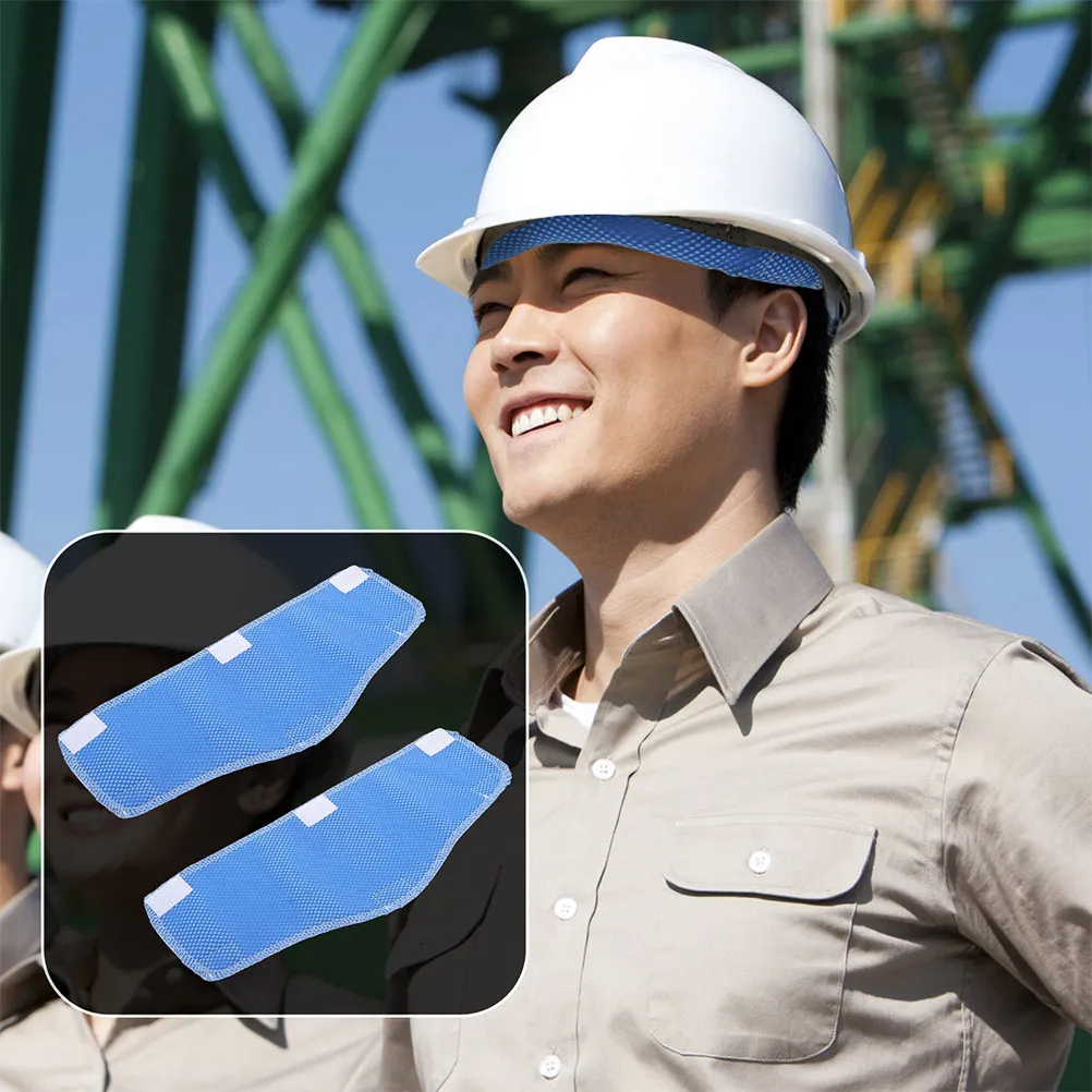 3Pcs Hard Hat Sweat Absorbing Cooling Pads Moisture Wicking Washable Reusable Sweatbands for Safety Helmets Construction Mining