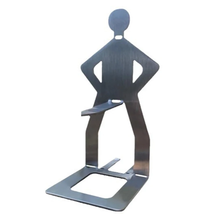 Stainless Steel Humanoid BBQ Sausage Rack Independent Packaging Outdoor Barbecue Sausage Holder for Easter Grilling CampingParty