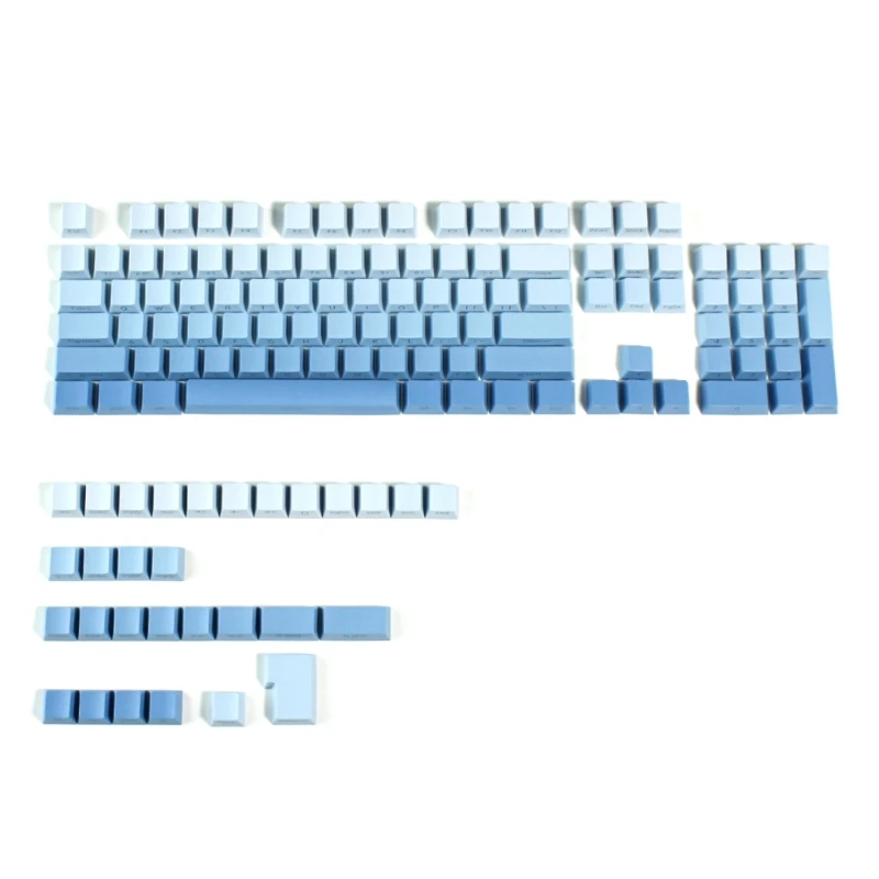 134PCS Color PBT Keycaps Heat Sublimation Keycap For Gaming Mechanical Keyboard