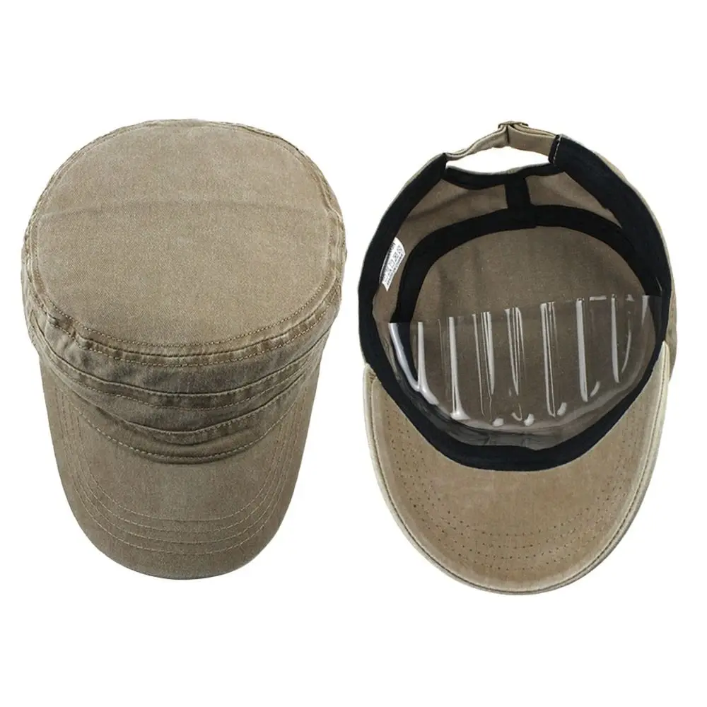 Topi Kadet Topi Bisbol Topi Katun Luar Ruangan Topi Bisbol Dapat Disesuaikan dan Bernapas Topi Bisbol Kasual Anti-UV Topi Kadet Pria Topi Matahari