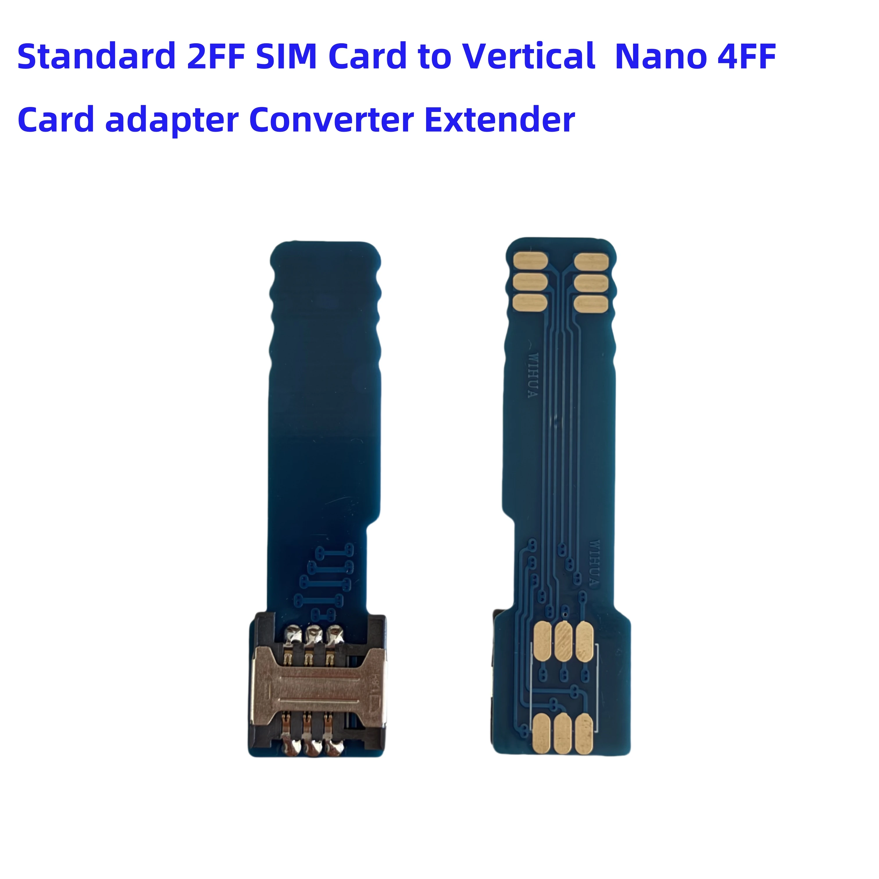 Nano 4FF SIM / Stanard 2FF Слот для SIM-карты PCB Плата к вертикальному адаптеру SIM-карты Nano 4FF Преобразователь-удлинитель