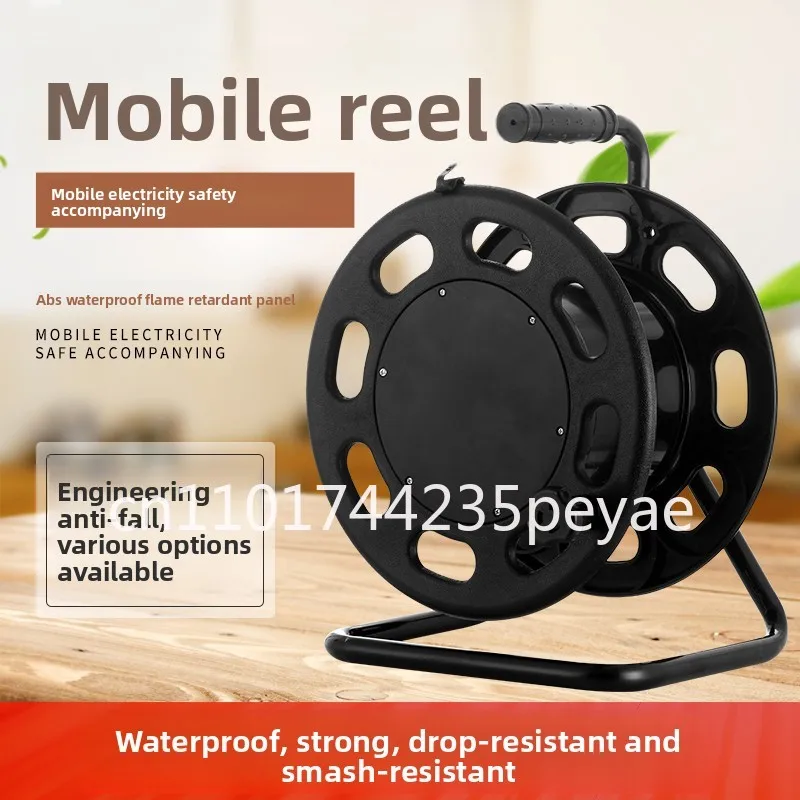 Multi socket standard 50m Sizes Electric Retractable Cable Reel universal worldwide Extension power socket reel for industrial