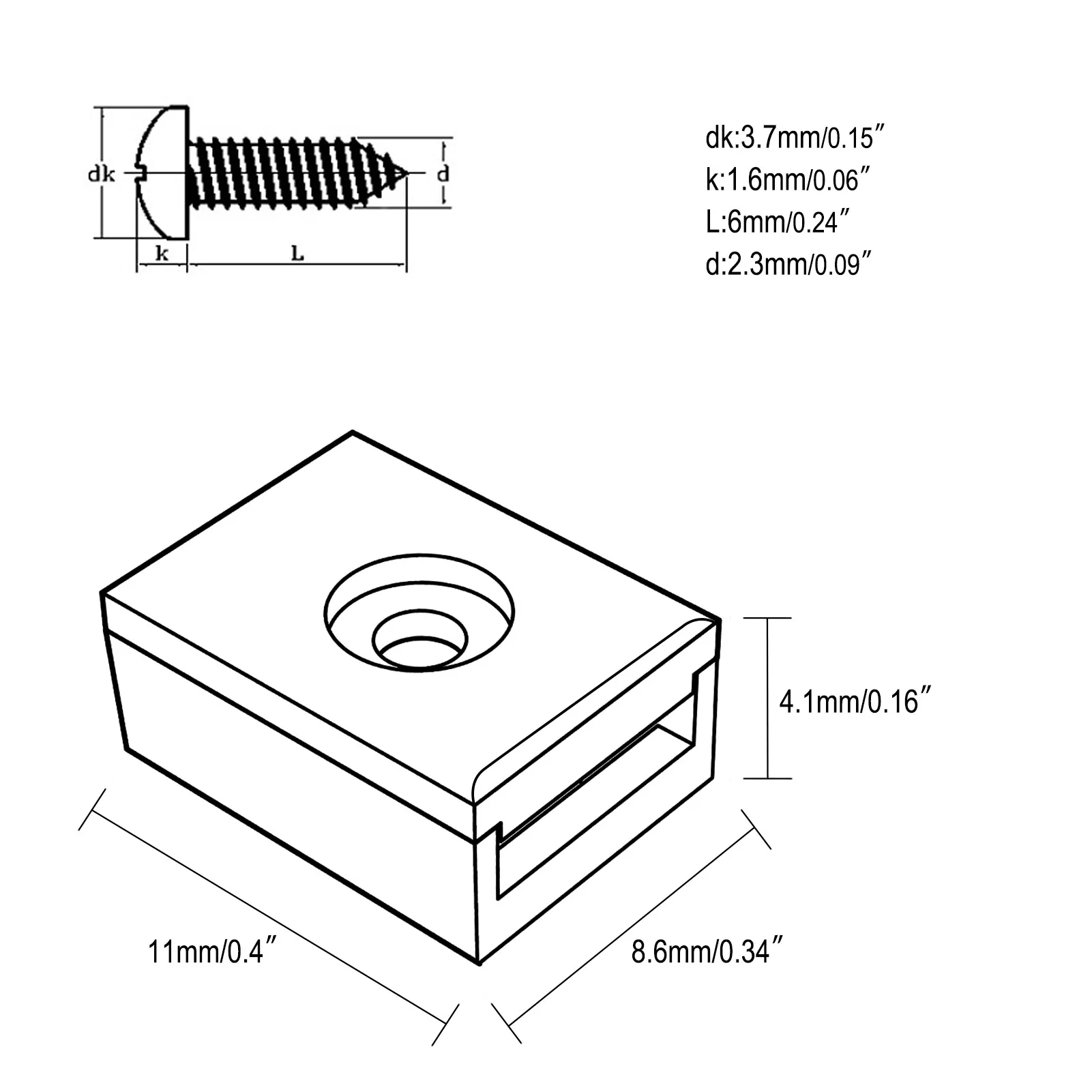 24pcs HO Scale 1:87 Pockets Box Cover with Screws for Couplers Holder Evemodel HP37HO