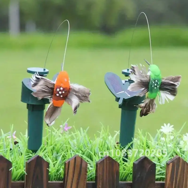 

Solar Hummingbird Fluttering Birds Yard Fairy Party Decor For Outdoor Courtyard Garden Stakes Garden Supplies Ornaments