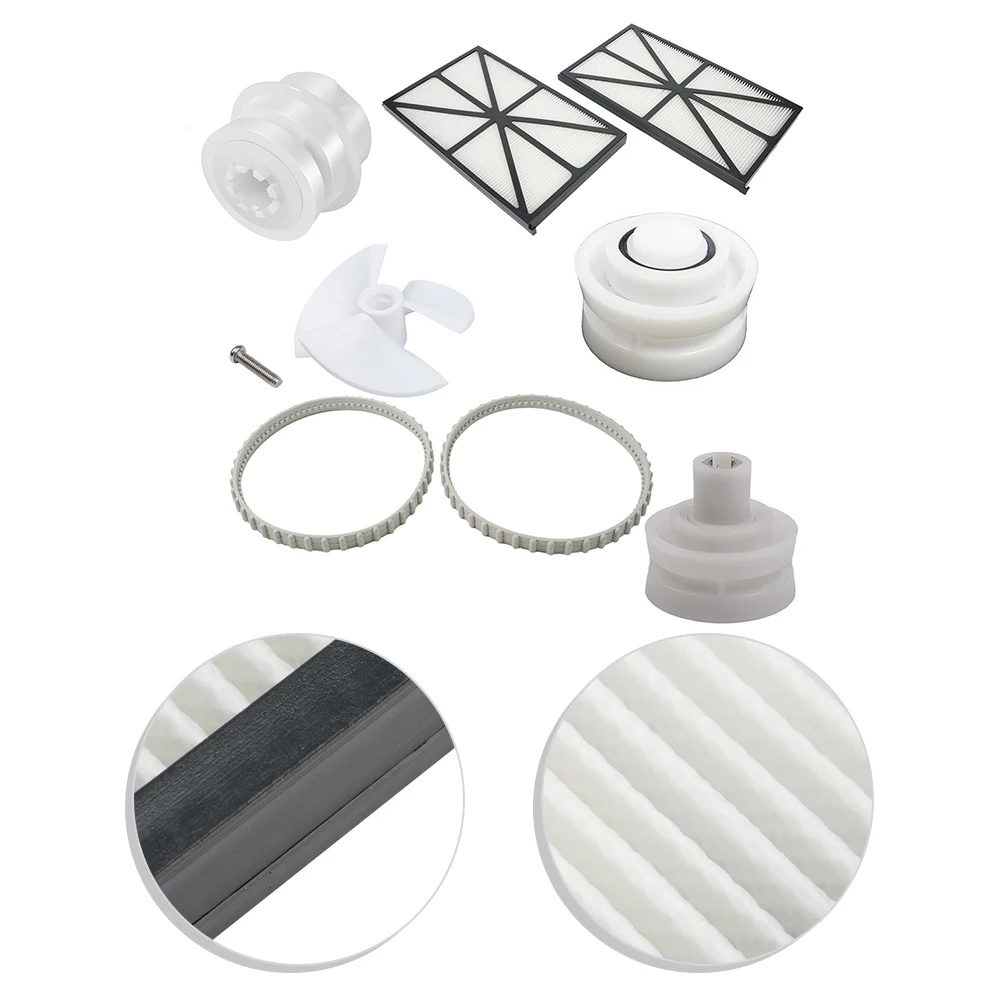 Pulley Belt Assembly Drive Bearing Kit For TigerShark Robotic Pool Cleaner RC9990GR RC9955GR Replacement Parts