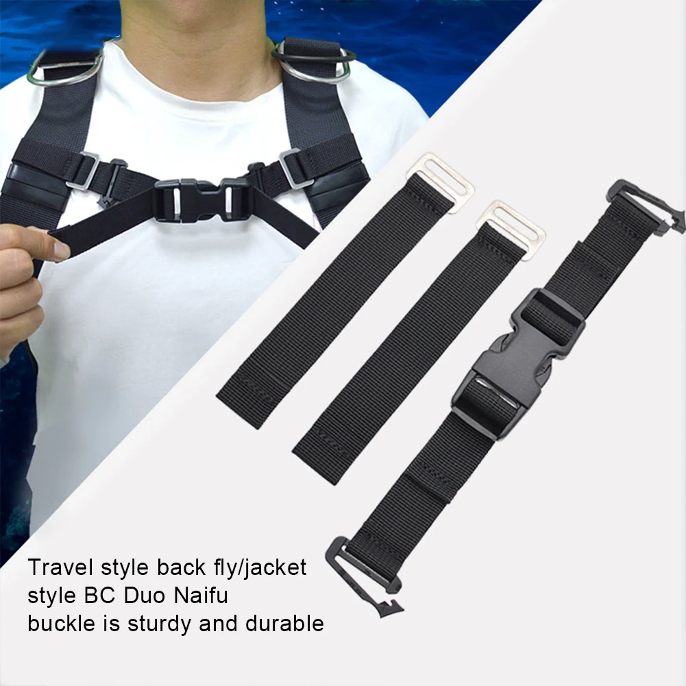Backmount حزام ثابت الغوص اللوحة الخلفية حزام الإفراج السريع الغوص حزام BCD Sidemount مشبك للمعدات تحت الماء #6